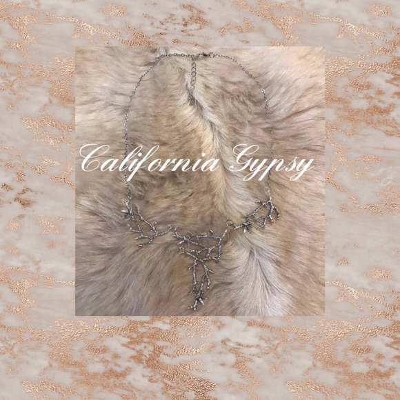 Twig Tree Branch Statement Necklace - Picture 6 of 7